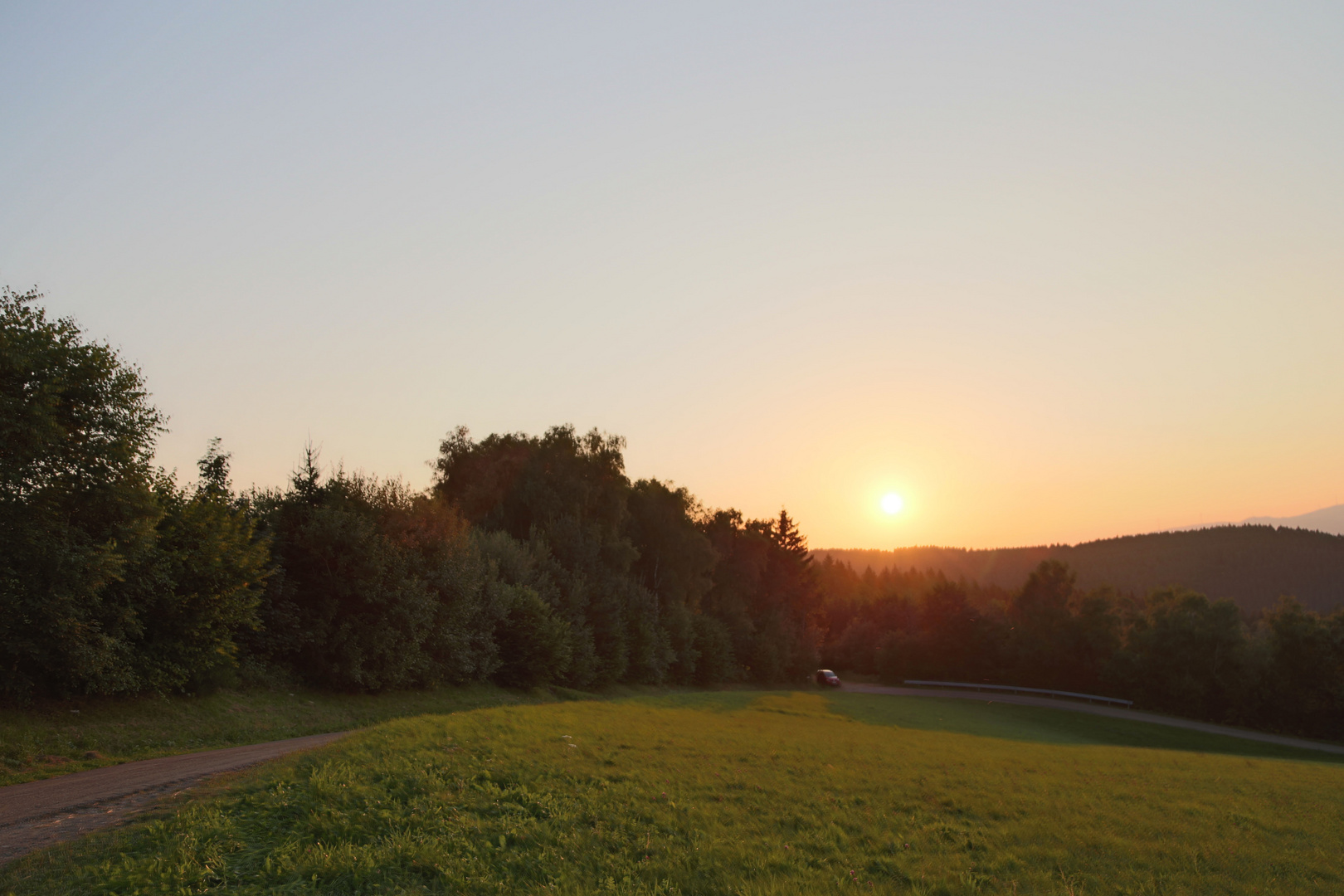 Sonnenuntergang mit Schönheitsfehler