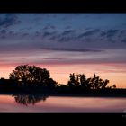 Sonnenuntergang mit Spiegelung