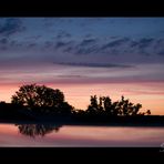 Sonnenuntergang mit Spiegelung