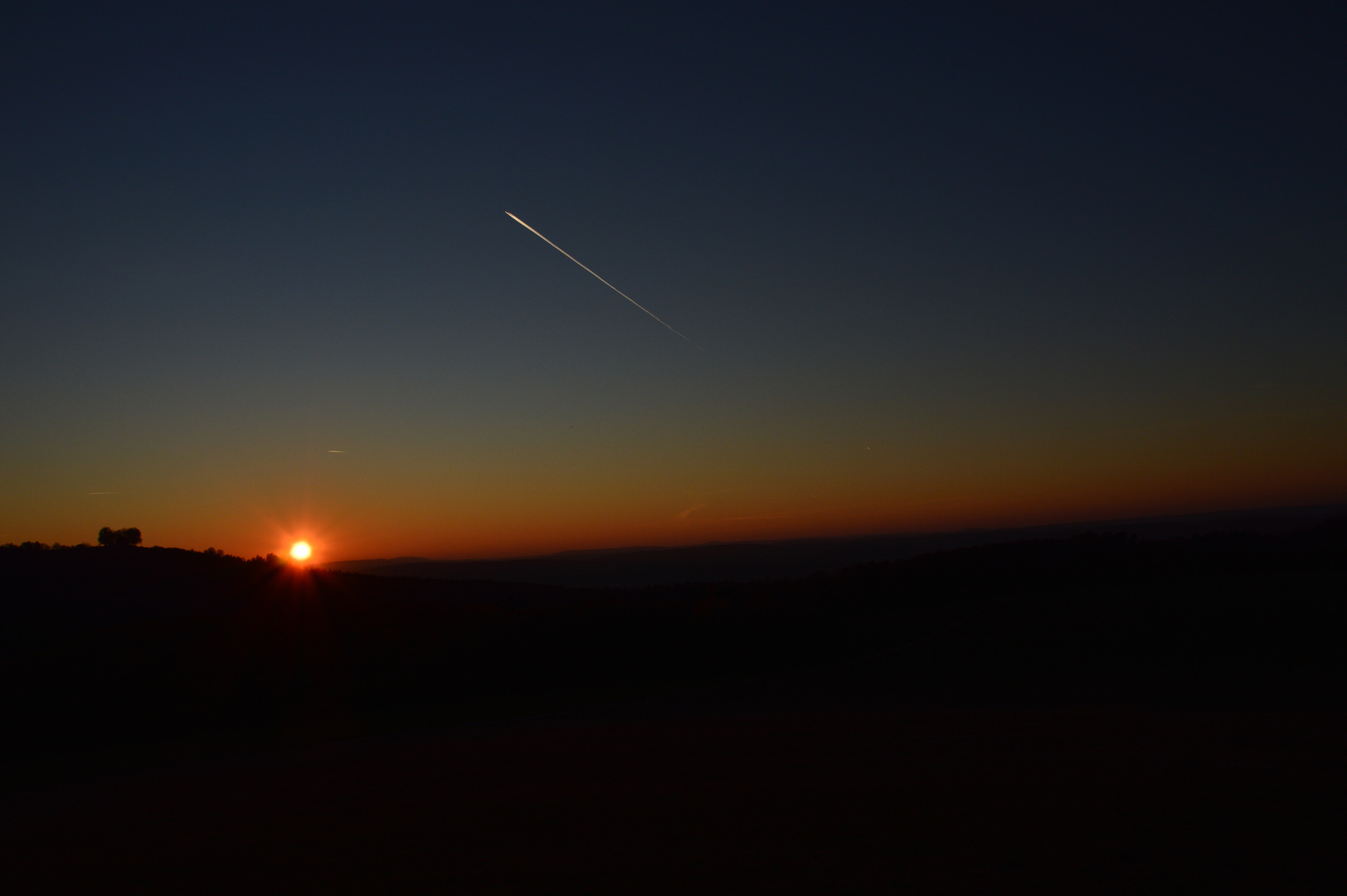 Sonnenuntergang mit Veitsberg