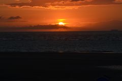 Sonnenuntergang mit Wolken