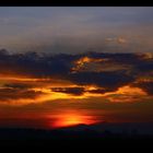 Sonnenuntergang mit Wolken