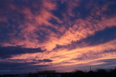 Sonnenuntergang mit Wolken