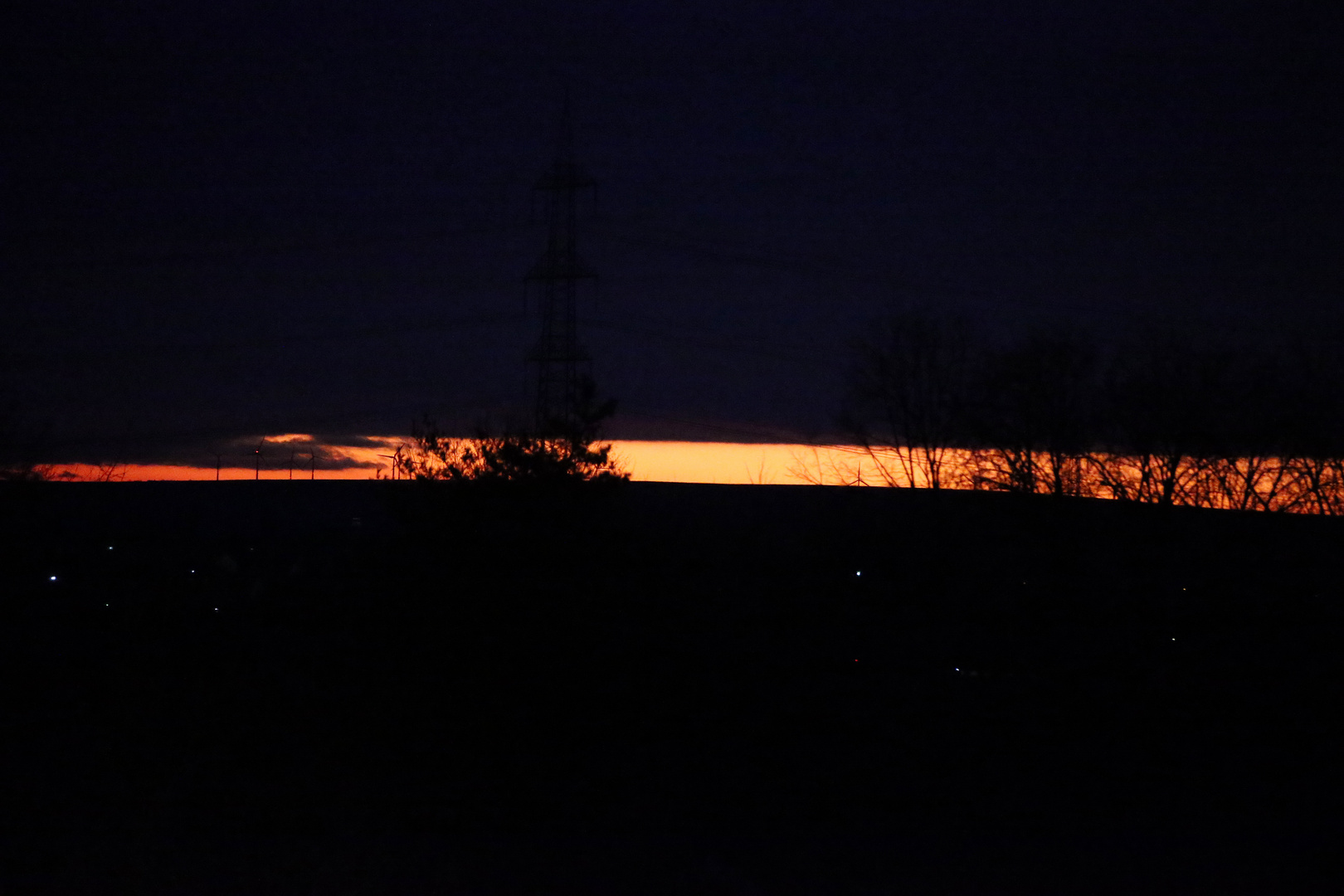 Sonnenuntergang mit Wolken