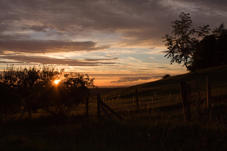 Sonnenuntergang mit Wolken