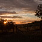 Sonnenuntergang mit Wolken