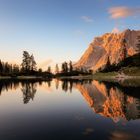 Sonnenuntergang mit Zugspitzmassiv