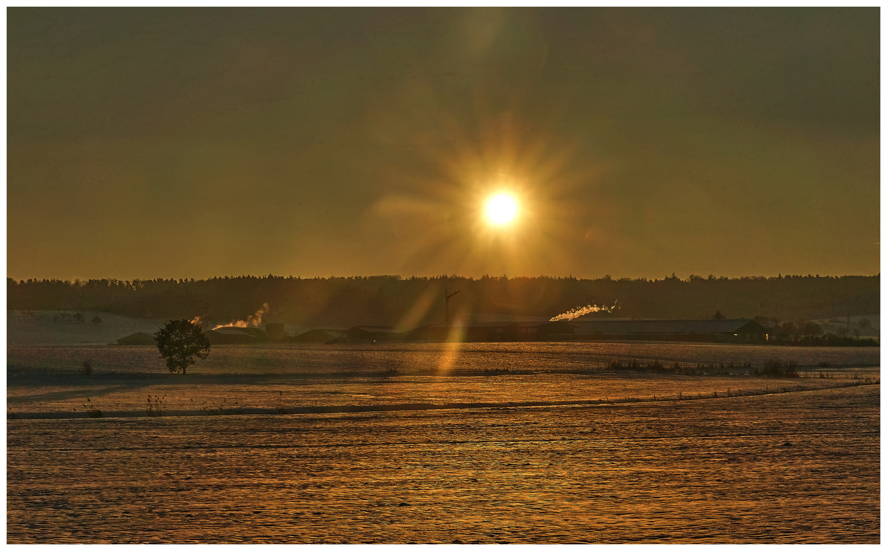 Sonnenuntergang Mitteldachstetten