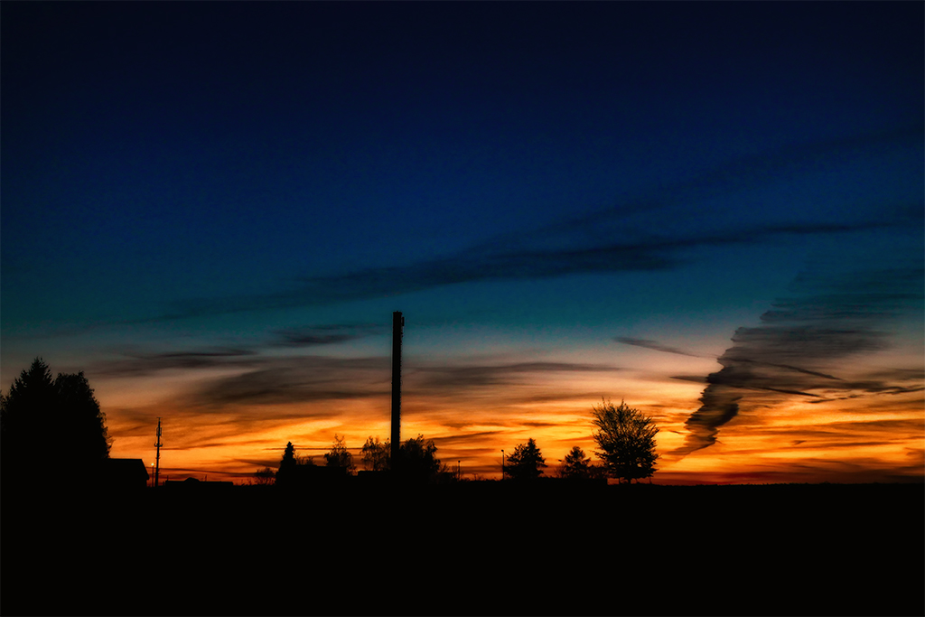 Sonnenuntergang Mittelsachsen