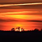 Sonnenuntergang mitten in Deutschland