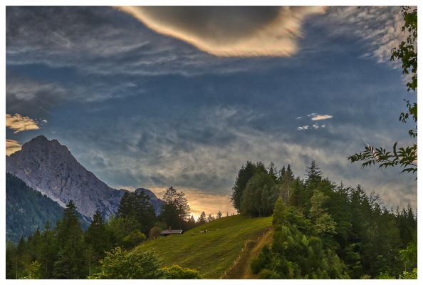 Sonnenuntergang Mittenwald