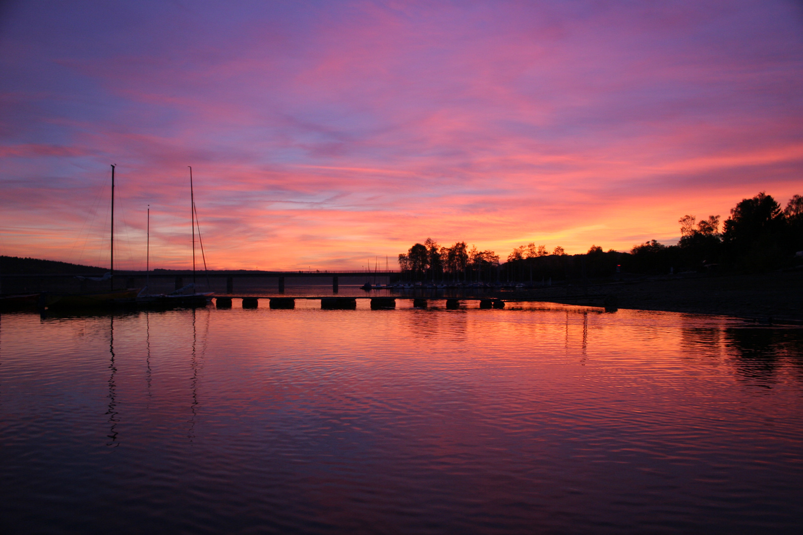 Sonnenuntergang Möhnesee