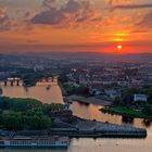 Sonnenuntergang Moselmündung, Koblenz