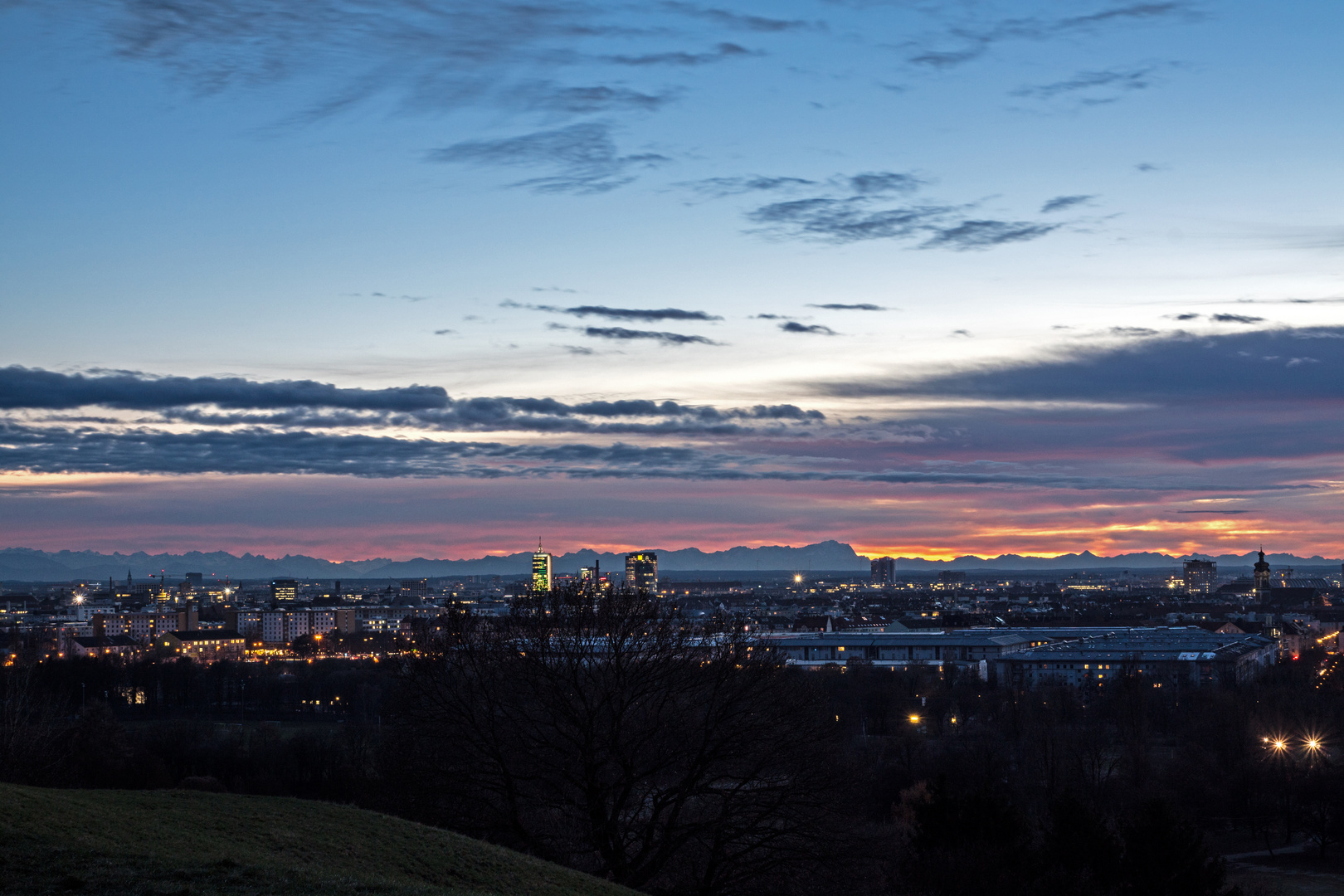 Sonnenuntergang München