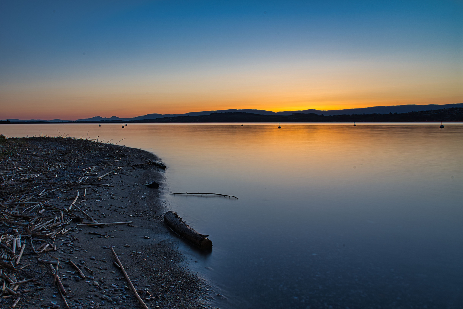 Sonnenuntergang Murtensee