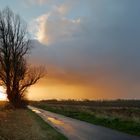 Sonnenuntergang nach dem Regen