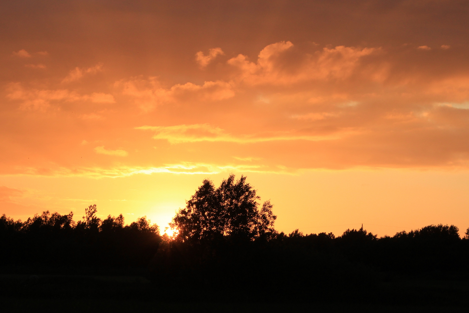 Sonnenuntergang nach dem Sturm