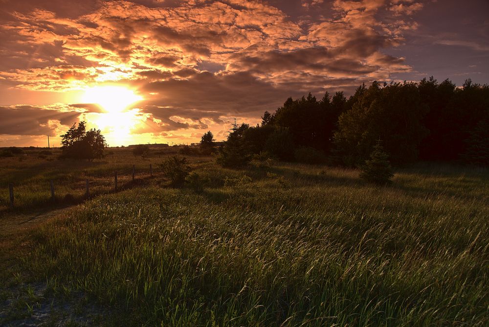 Sonnenuntergang nach dem Sturm