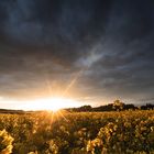 Sonnenuntergang nach einem Gewitter