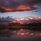 Sonnenuntergang nach einem Gewitter 