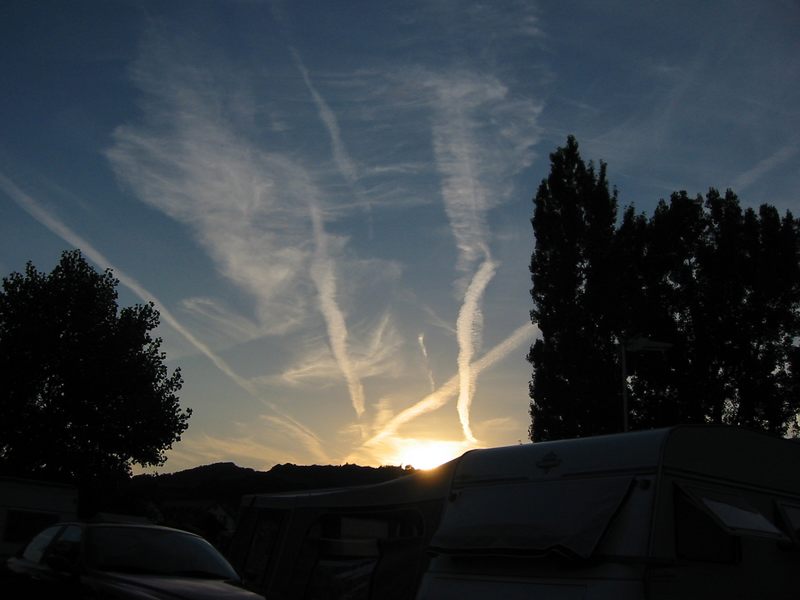 Sonnenuntergang nach einem heißem Sommertag