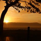 Sonnenuntergang nach einem Regenschauer