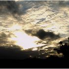 Sonnenuntergang nach einem Regenschauer