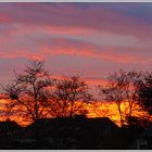 Sonnenuntergang nach einem Regentag am 12.11.2014