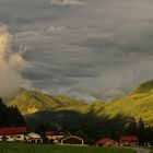 Sonnenuntergang nach einem Regentag