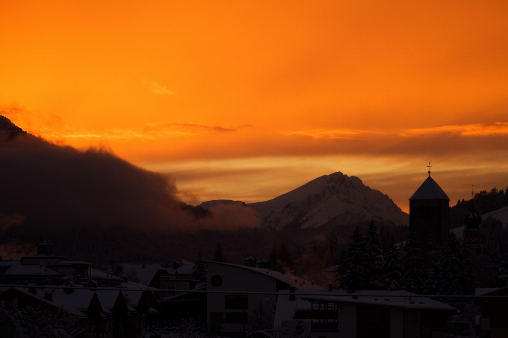 Sonnenuntergang nach einem Schlechtwettertag