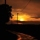 Sonnenuntergang nach Gewitter