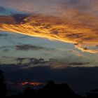 Sonnenuntergang nach Regenschauer 