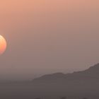 Sonnenuntergang nach Sandsturm
