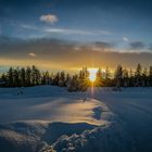 Sonnenuntergang nachmittags um 3