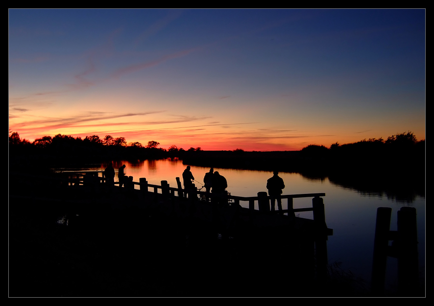 Sonnenuntergang, ... "Nachtangeln"