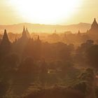 Sonnenuntergang Nähe der Königsstadt Bagan