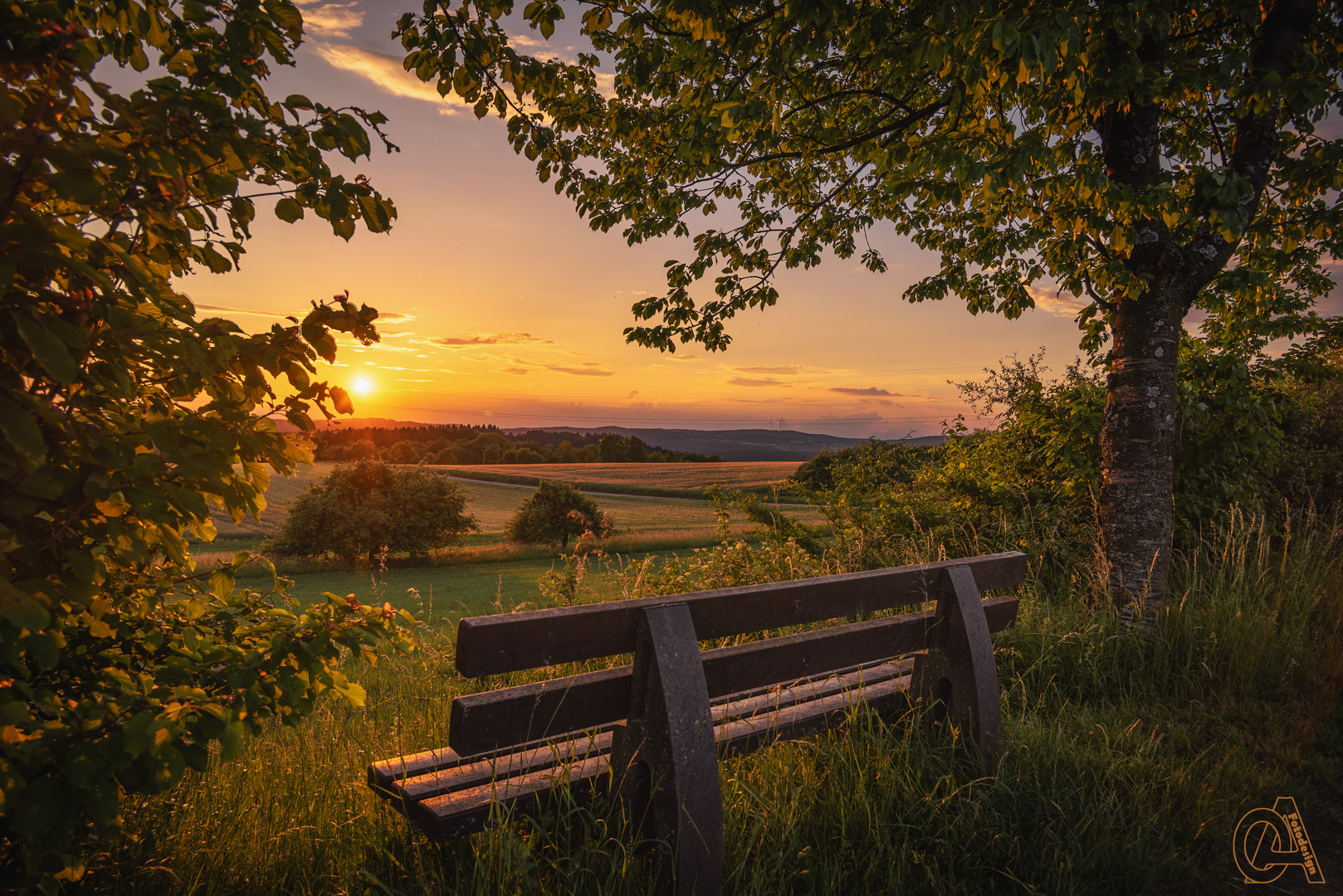 Sonnenuntergang nähe Rimlingen 