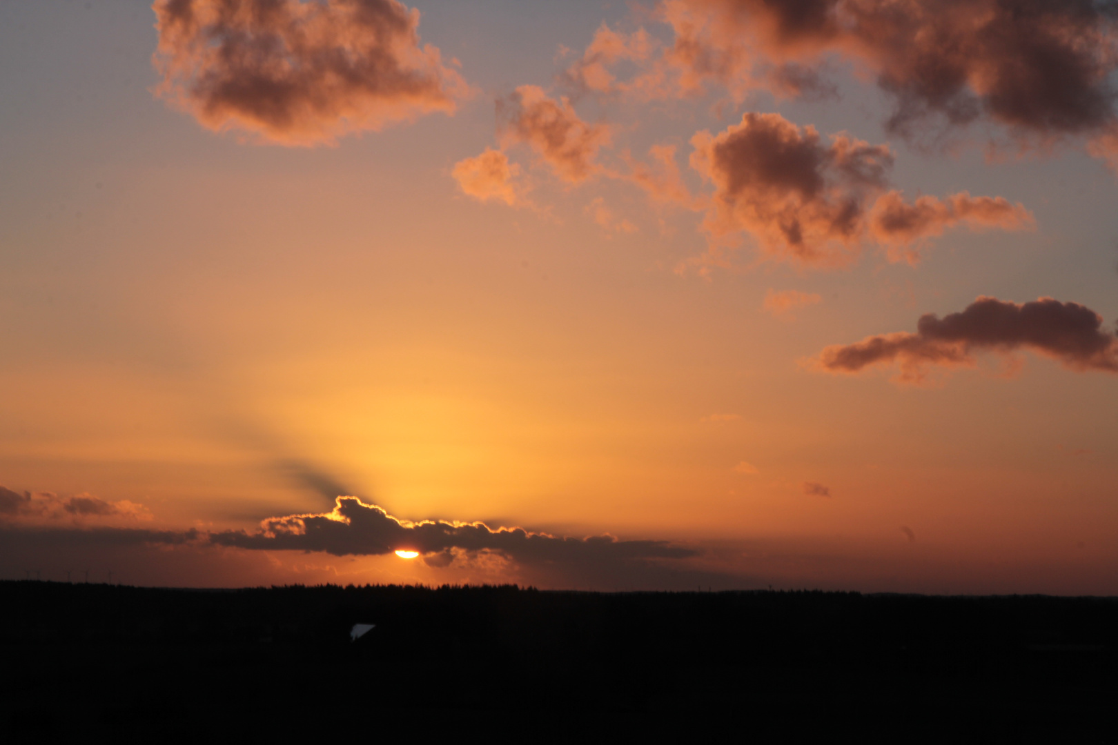 Sonnenuntergang nähe Ristedt