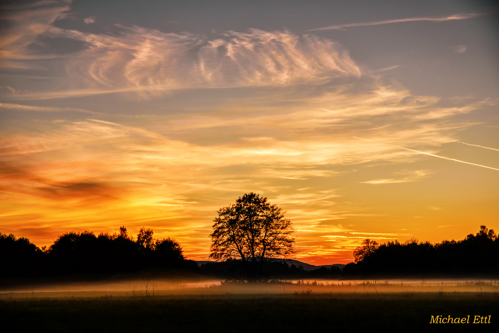 Sonnenuntergang Nähe Schönthal