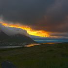 Sonnenuntergang Nähe Siglufjörður, Island