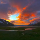 Sonnenuntergang Nähe Siglufjörður, Island