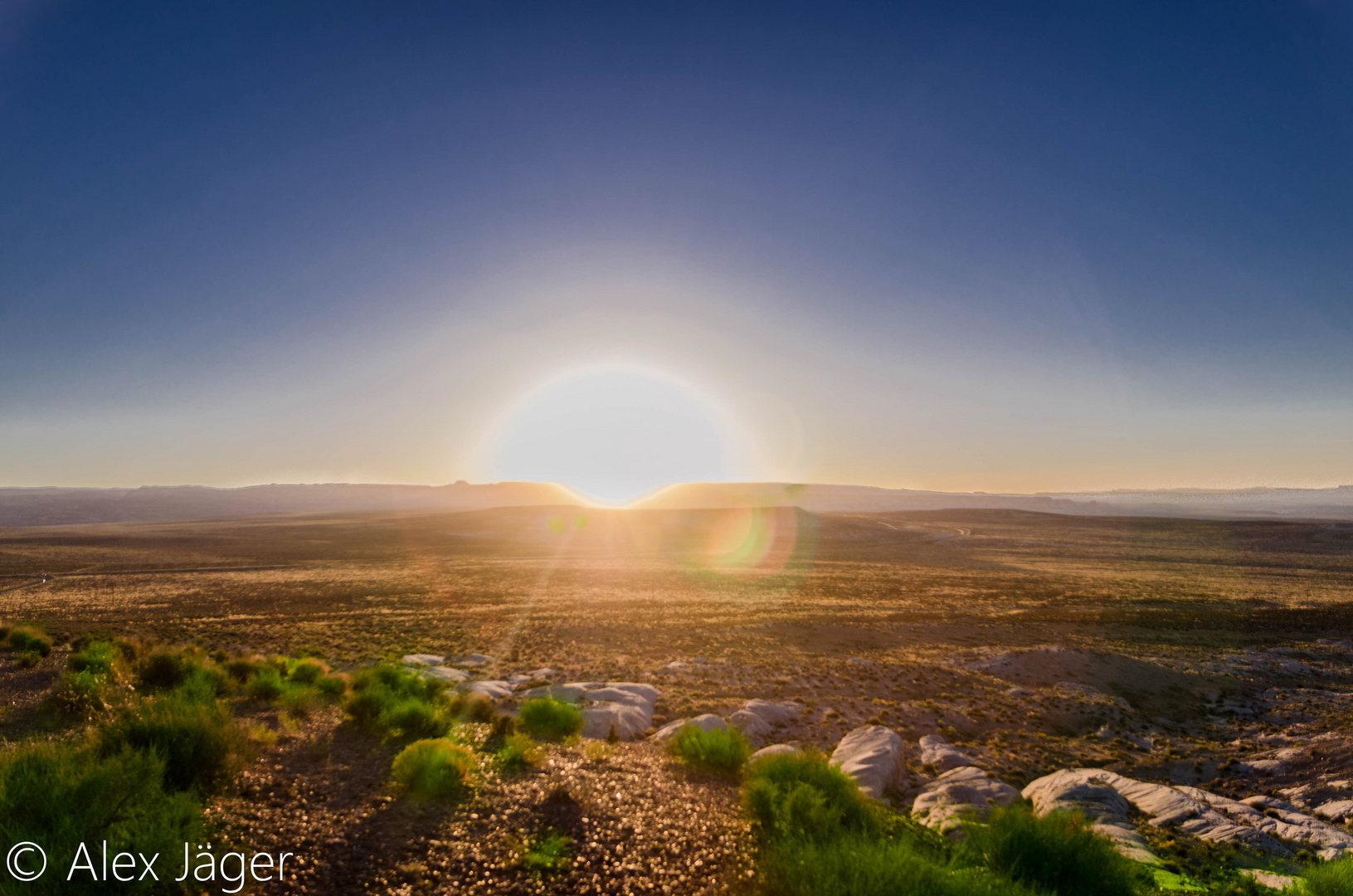 Sonnenuntergang nahe dem Lake Powell