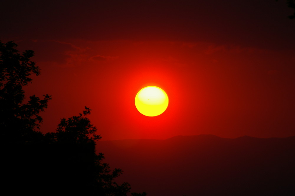 Sonnenuntergang nahe Freiburg im Breisgau