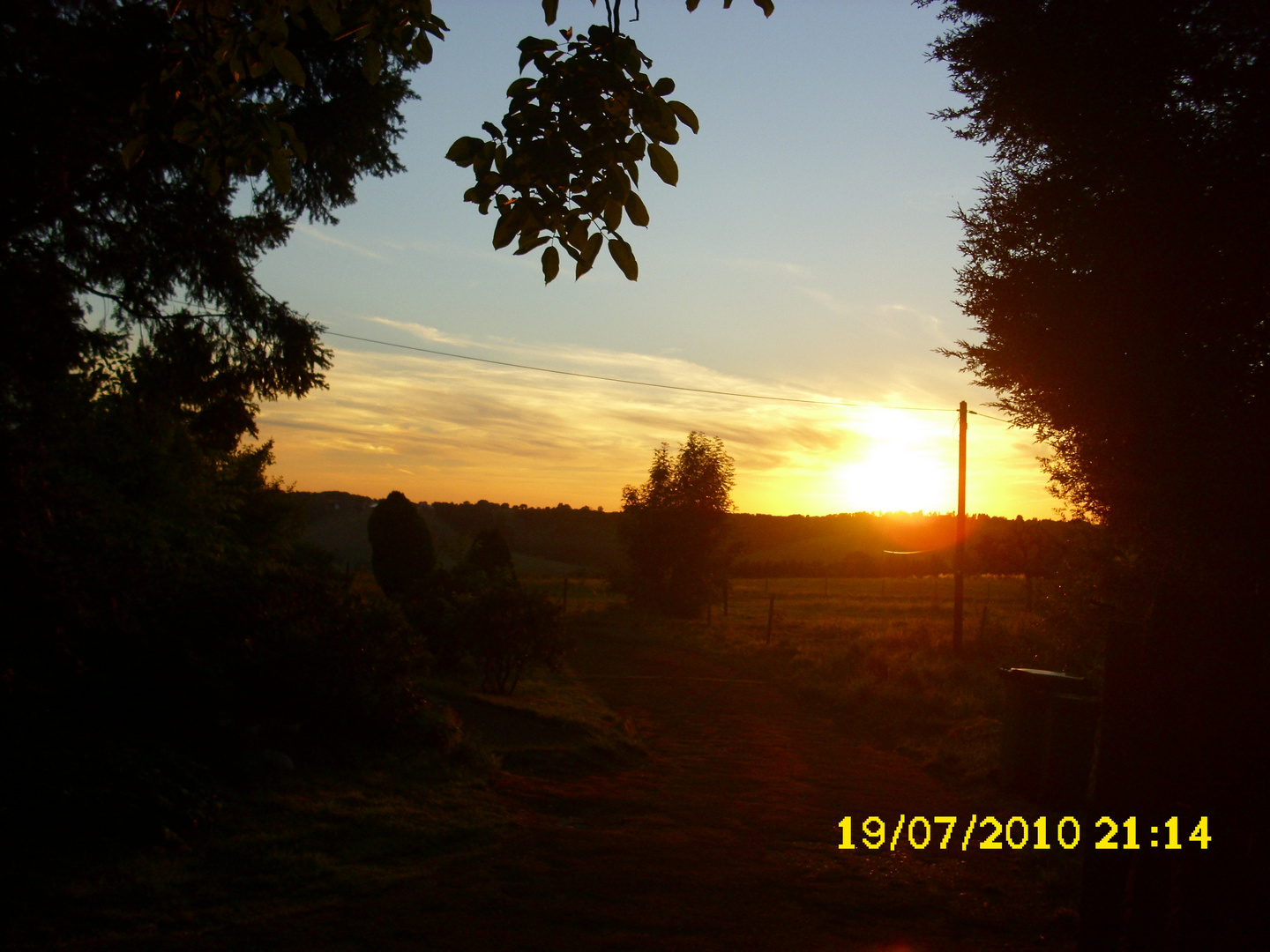 Sonnenuntergang nahe Lohmar