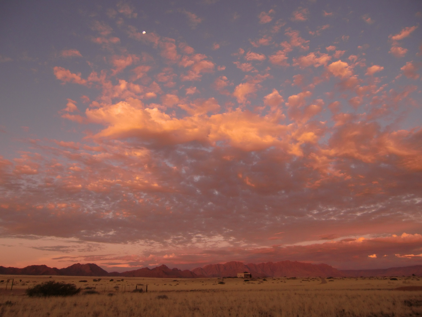 Sonnenuntergang Namib Naukluft Park Namibia