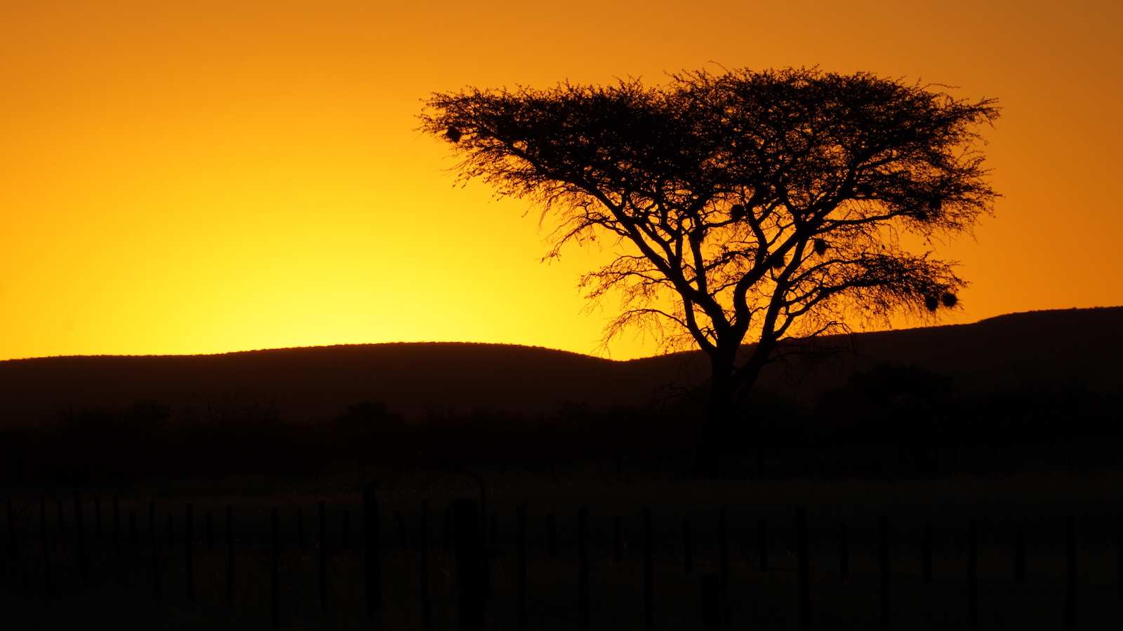 Sonnenuntergang Namibia