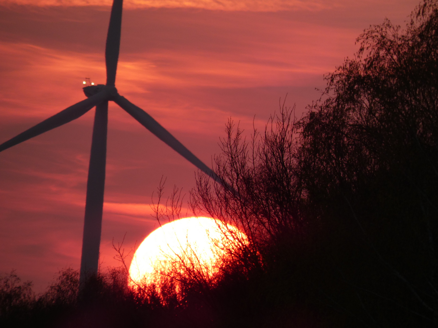 Sonnenuntergang Naturschutzgebiet 