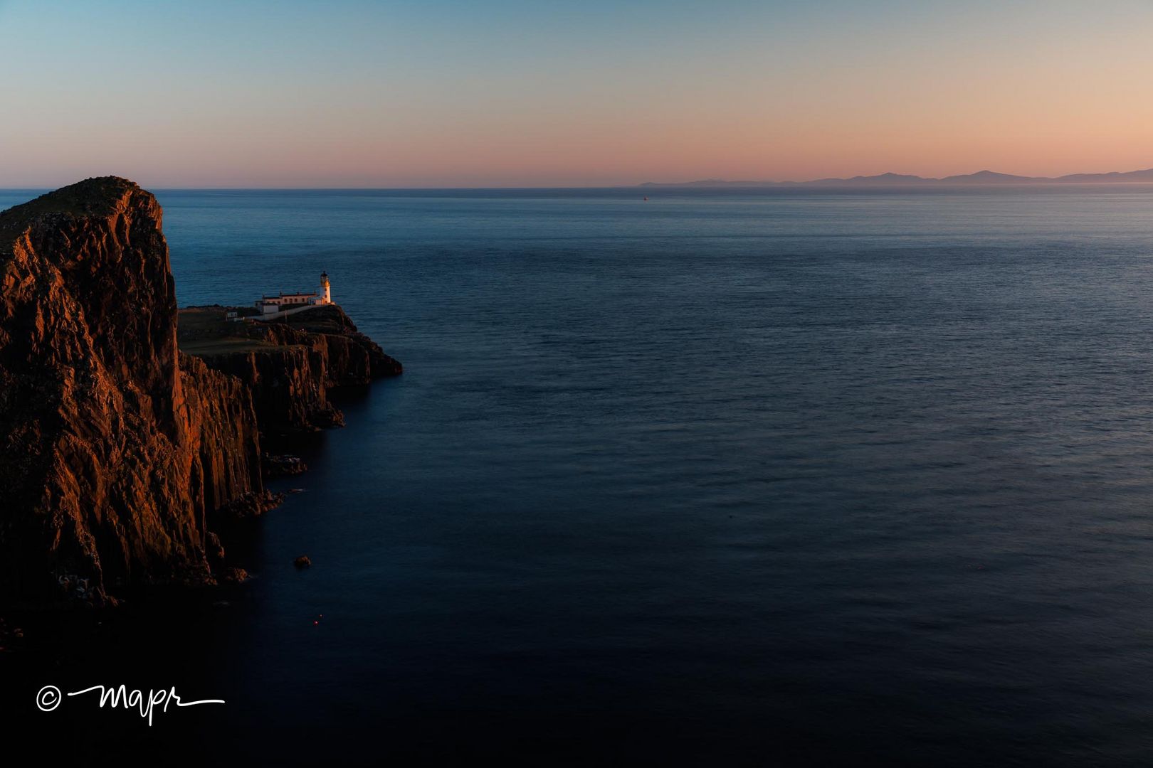 Sonnenuntergang Neistpoint Lighthouse
