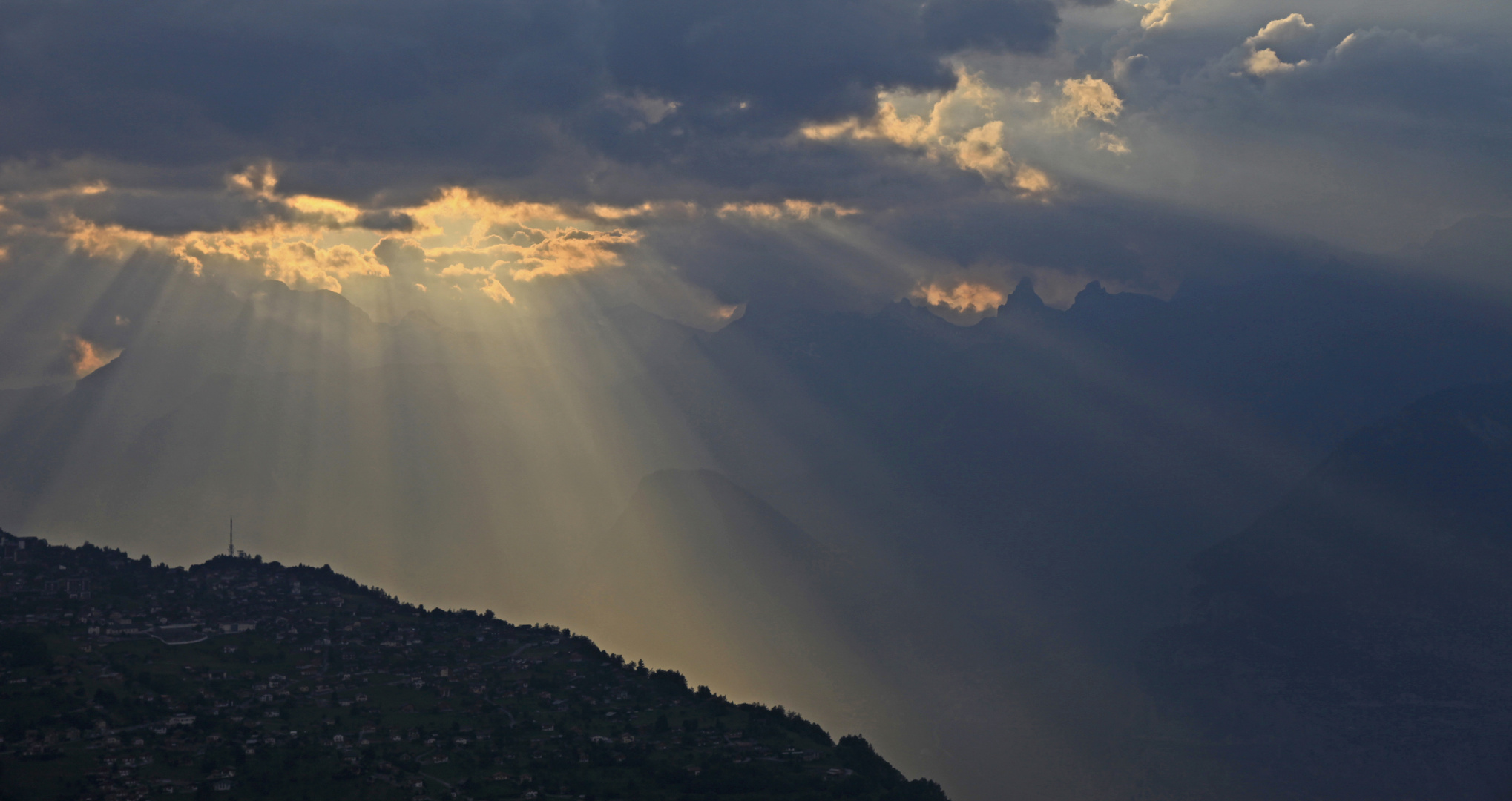 Sonnenuntergang - Nendaz