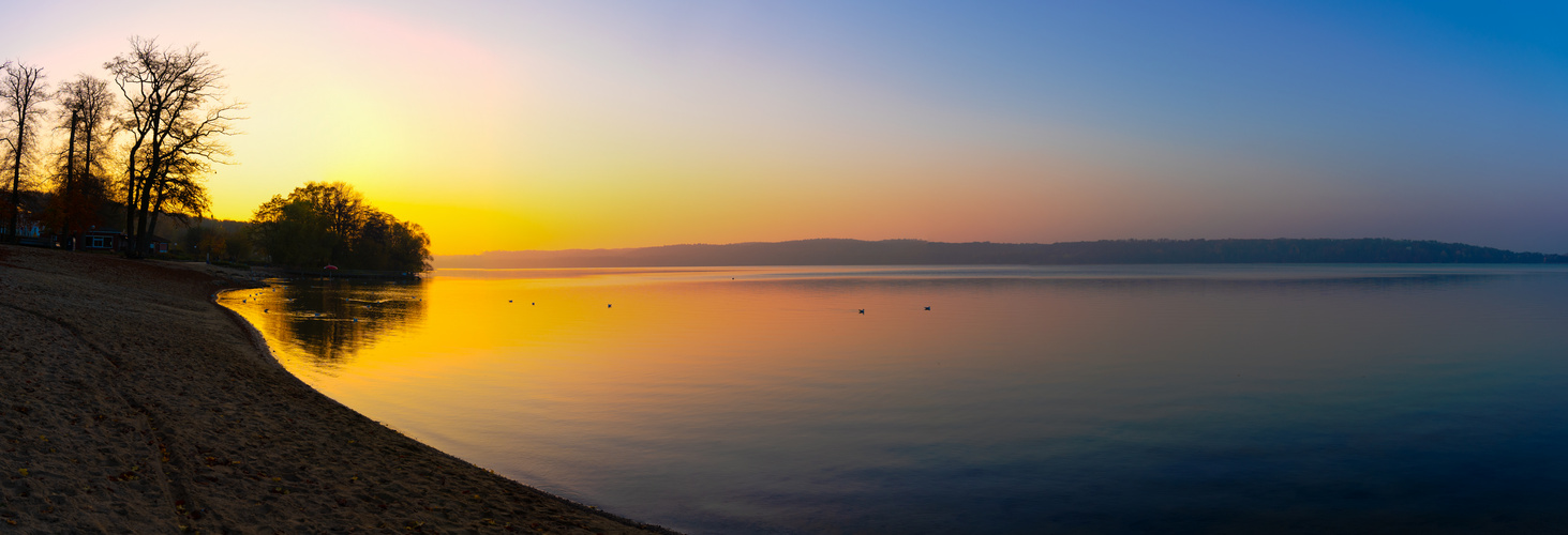 Sonnenuntergang Neubrandenburg Tollensesee 14.11.22